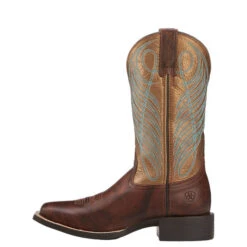 Ariat Round Up Wide Square Toe Western Boot -Cavalleria Toscana Store 10016317 side 00197 74673.1663186562