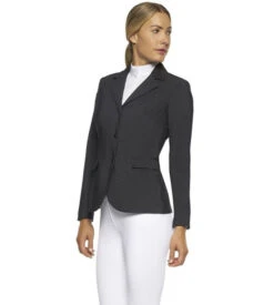 Cavalleria Toscana Zip Riding Jacket In Dark Grey -Cavalleria Toscana Store GP zip riding jacket dark grey side GGD035 JE133 F898 CT 16306.1660057840