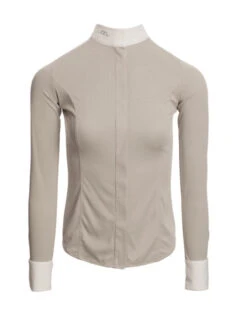 Horseware Ireland Horseware AA Clean Cool Competition Shirt -Cavalleria Toscana Store aa clean cool comp shirt pearl grey front cmpjlm jpea horseware 40722.1649201097