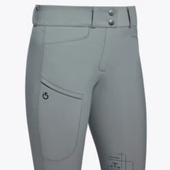 Cavalleria Toscana CT Academy Breeches Knee Grip -Cavalleria Toscana Store academy grip breech grey closeup PAD196 JE186 8980 CT 16293.1688603248