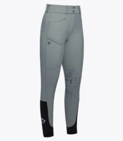 Cavalleria Toscana CT Academy Breeches Knee Grip -Cavalleria Toscana Store academy grip breech grey front PAD196 JE186 8980 CT 15993.1688603253