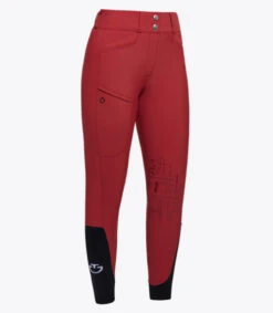 Cavalleria Toscana CT Academy Breeches Knee Grip -Cavalleria Toscana Store academy grip breech wine front PAD196 JE186 3D00 CT 20401.1688603226