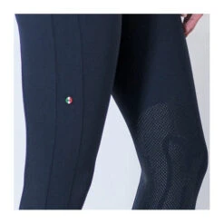 For Horses Adelia Pull On Knee Grip Breeches -Cavalleria Toscana Store adelia breech navy knee grip for horses 22885.1568068023