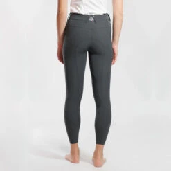 For Horses Adelia Pull On Knee Grip Breeches -Cavalleria Toscana Store adelia pull on knee grip grey back ADELIA for horses 60043.1620257101