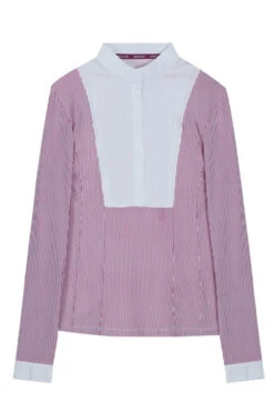 Harcour Annie Competition Shirt -Cavalleria Toscana Store annie competition LS berry white front ANNIE harcour 61130.1656017838