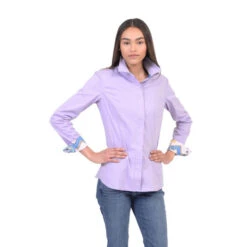 Chestnut Bay Annie-O Western Show Shirt -Cavalleria Toscana Store annie o western show lavender front CB1000 642 chestnut bay 45345.1652469559