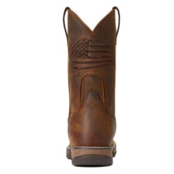 Ariat Anthem Patriot Waterproof Western Boot -Cavalleria Toscana Store anthem patriot h20 distressed brown heel 10040369 ariat 35194.1663183004