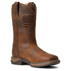 Ariat Anthem Patriot Waterproof Western Boot -Cavalleria Toscana Store anthem patriot h20 distressed brown inside 10040369 ariat 10567.1663186440