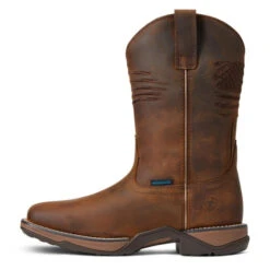 Ariat Anthem Patriot Waterproof Western Boot -Cavalleria Toscana Store anthem patriot h20 distressed brown outside 10040369 ariat 29485.1663183022