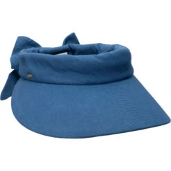 Scala Arosa Deluxe Visor With Bow -Cavalleria Toscana Store arosa deluxe cotton visor bow atlantic blue V25 ATLANTIC BLUE scala 56186.1691251156