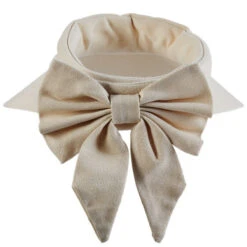 Scala Arosa Deluxe Visor With Bow -Cavalleria Toscana Store arosa deluxe cotton visor bow natural back V25 NAT scala 53789.1691250333