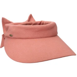 Scala Arosa Deluxe Visor With Bow -Cavalleria Toscana Store arosa deluxe cotton visor bow terracotta V25 TERRACOTTA scala 23108.1691250531