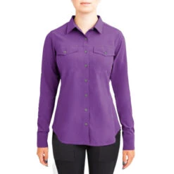 Irideon Aspen Trail Shirt Long Sleeve -Cavalleria Toscana Store aspen trail shirt ls purple hibiscus front 30 7030 PH toklat 47200.1655842084