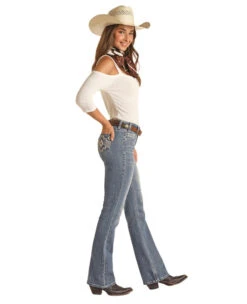 Rock & Roll Aztec Embroidered Jean -Cavalleria Toscana Store aztec emb mr bc lt.vintg side RRWD4MR0XR rock n roll denim 42450.1675200959