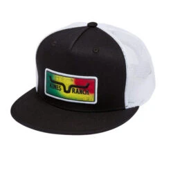 Kimes Ranch Blanket Trucker Hat -Cavalleria Toscana Store blanket trucker hat black hero 842606178796 kimes 63617.1684192557