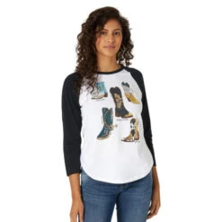 Wrangler Boots Baseball Tee