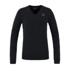 Kingsland Braylee Knit V-Neck -Cavalleria Toscana Store braylee knit v neck navy front 2310212816 kingsland 65495.1676076994