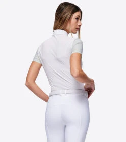 RG Button Competition Polo Short Sleeve -Cavalleria Toscana Store button competition polo ss lt.grey back POW003 JS001 8100 cavalleria toscana 86532.1670277302