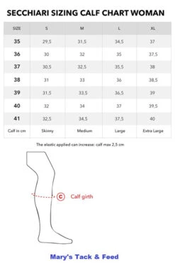 Secchiari Athena GP Tall Boots -Cavalleria Toscana Store calf size guide secchiari boots 74754.1642365957