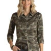 Panhandle Camo Twill Snap Shirt 2 Panhandle Camo Twill Snap Shirt -Cavalleria Toscana Store camo twill snap shirt ls olive front WLWSOSR02P powder river 98400.1668564074