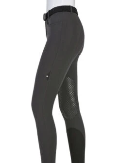 Equiline Cobe Knee Grip Breeches -Cavalleria Toscana Store cobe knee grip night grey side equiline 08010.1635533186