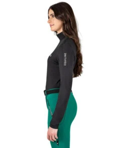 Equiline ColateC Winter Training Shirt 13 Equiline ColateC Winter Training Shirt -Cavalleria Toscana Store colatec mock second skin ls black side H00858 006 equiline 38329.1667682320
