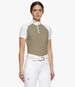 Cavalleria Toscana Mitered Competition Polo Short Sleeve 10 Cavalleria Toscana Mitered Competition Polo Short Sleeve -Cavalleria Toscana Store compet polo miter ss foliage green CT 73636.1664321256