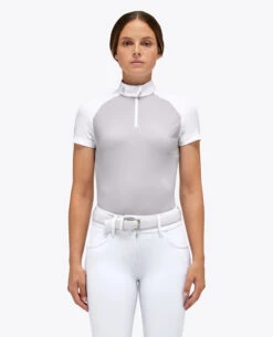 Cavalleria Toscana Mitered Competition Polo Short Sleeve 8 Cavalleria Toscana Mitered Competition Polo Short Sleeve -Cavalleria Toscana Store compet polo mitered ss lt.grey front POD308 JE158 8100 cavalleria toscana 60299.1664058094