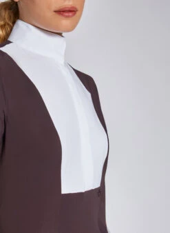 Cavalleria Toscana Hunter Competition Shirt Long Sleeve -Cavalleria Toscana Store competition LS poplin bib dk purple bib CAD191 JE002 3A00 CT 43987.1690564915