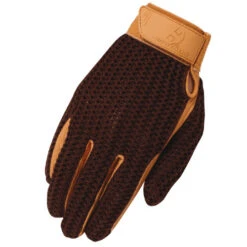 Heritage Crochet Riding Gloves -Cavalleria Toscana Store crochet riding glove brown HG275 heritage gloves 28912.1643407638