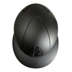 KEP Cromo 2.0 Polo Visor Matt Helmet -Cavalleria Toscana Store cromo 2.0 polo matt black top front kep 46845.1688153611