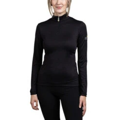 Kastel Denmark Crystal Crown Sun Shirt -Cavalleria Toscana Store crystal crown LS black front LSCCB kastel 97138.1642032206