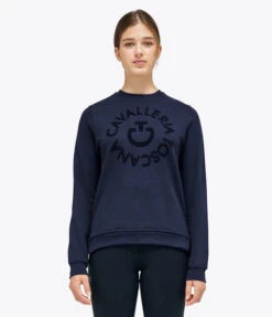 Cavalleria Toscana Orbit Logo Sweatshirt 16 Cavalleria Toscana Orbit Logo Sweatshirt -Cavalleria Toscana Store ct orbit crew navy front FED103 CO079 CT 24573.1667273499