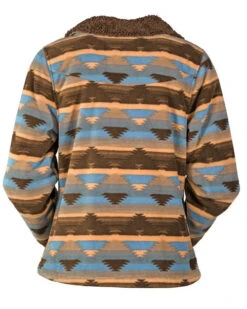 Outback Trading Dawn Print Fleece Jacket -Cavalleria Toscana Store dawn aztec jacket grey back 29662 outback 36964.1666896831