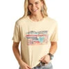 Rock & Roll Desert Graphic Boxy Tee 2 Rock & Roll Desert Graphic Boxy Tee -Cavalleria Toscana Store desert graphic tee ss eggshell RRWT21RZN4 rock and roll 37848.1655578943