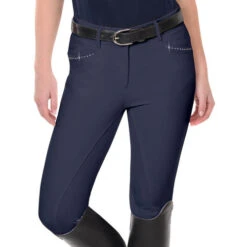 Ovation Elegance Sparkle Full Seat Breeches -Cavalleria Toscana Store elegance FS breech navy 471194 ovation 65484.1626210185