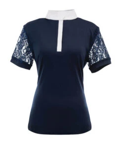 Ovation Elegance Lace Short Sleeve Show Shirt -Cavalleria Toscana Store elegance lace ss navy 471198 ovation 67910.1626029102
