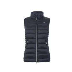 Cavallo Elexa Quilted Vest -Cavalleria Toscana Store elexa vest dark blue front cavallo 94477.1674001547