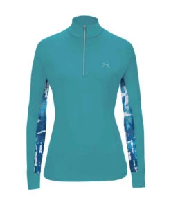 RJ Classics Ella 37.5 Training Shirt -Cavalleria Toscana Store ella 37.5 LS maui blue front EL521 rjclassics 86334.1652039514