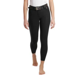 For Horses Ennie Knee Grip Breeches -Cavalleria Toscana Store ennie knee grip black front ENNIE for horses 53644.1621458927