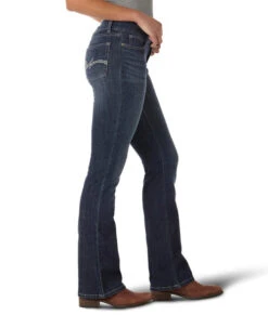 Wrangler Essential Mid Rise Bootcut Jean -Cavalleria Toscana Store essentials mr bc denim side 09MWZDO wrangler 33365.1638998988