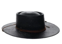 Biltmore Toyo Straw Gaucho Hat -Cavalleria Toscana Store gaucho toyo straw hat black 3 4 front BVC100 BLACK biltmore 05989.1691354969