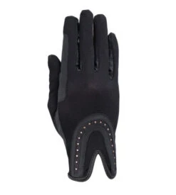 RSL By USG Good Luck Glitter Gloves -Cavalleria Toscana Store good luck glitter glove black rose gold RSL USG 71942.1685643634