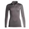 Hadley SunShield 1/4 Zip Long Sleeve -Cavalleria Toscana Store hadley sun sheild ls charcoal grey front 25903 smartpak 11156.1666050438