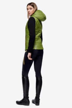 RG Hooded Puffer Vest -Cavalleria Toscana Store hooded puffer vest green side VEW001 NL001 5G00 RG 46818.1669777504