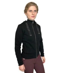 Equiline GlareG Rhinestone Hoodie 9 Equiline GlareG Rhinestone Hoodie -Cavalleria Toscana Store hoodie black side mindy equiline 97678.1667609050