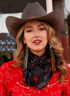 Cruel Denim Wild Rags -Cavalleria Toscana Store horseshoe wild rag black horseshoe CXX7207018 cruel 50232.1676945813