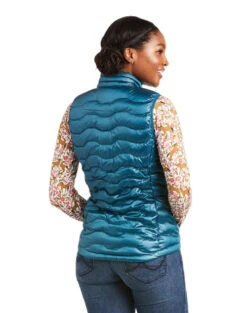 Ariat Ideal 3.0 Down Vest -Cavalleria Toscana Store ideal 3.0 down vest iridium teal back 10037649 ariat 002 41838.1662507491