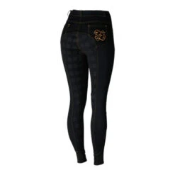 Horze Jessie Denim Full Grip Breeches -Cavalleria Toscana Store jessie denim FS hi waist black back CP3680 BL equinavia 14602.1639691819