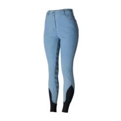 Horze Jessie Denim Full Grip Breeches -Cavalleria Toscana Store jessie denim FS hi waist light blue front CP3680 LB equinavia 20460.1639691813